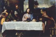 TIZIANO Vecellio The meal in Emmaus oil painting reproduction